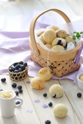 藍莓芝士麻糬波波【醬爆滋味】Blueberry Mochi Bread