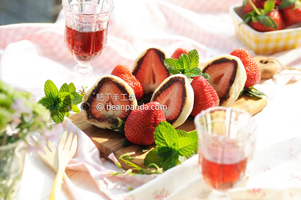 草莓大福【春之和菓子】Stawberry Daifuku