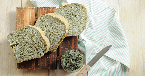 艾草麵包【麵包機食譜 / Q軟無油版】Mugwort Bread