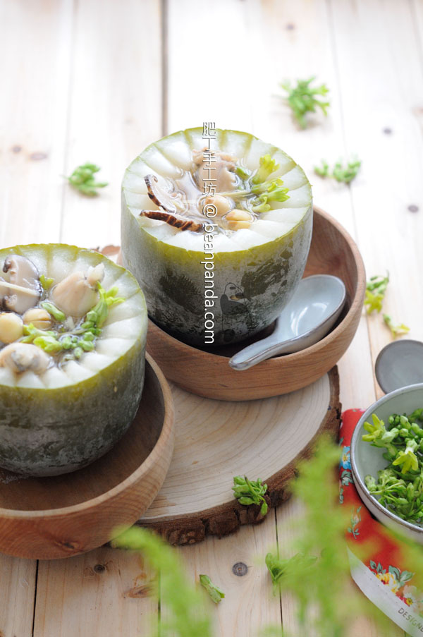 迷你田雞冬瓜盅【消暑佳品】Double Boiled Winter Melon Soup