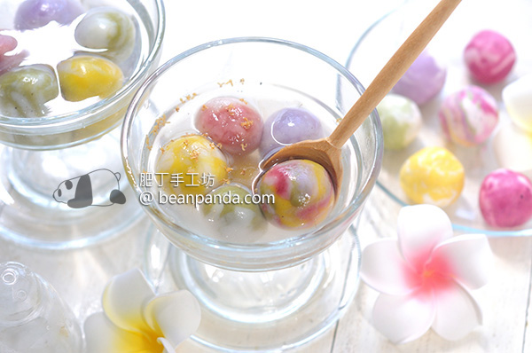 琉璃湯圓 天然色素 冬至元宵 Marble Dumplings (Natural Colouring)
